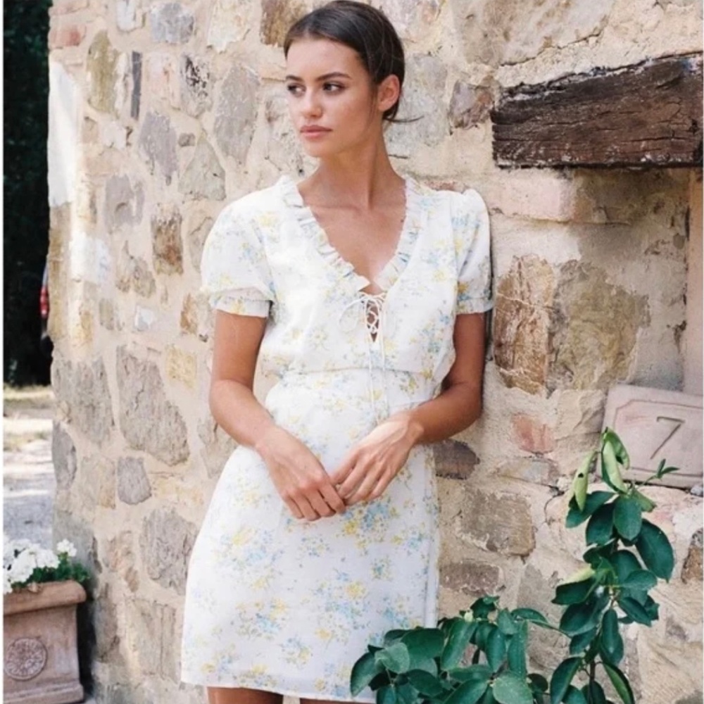 With Jean Siena Dress in Camellia Floral Size XS